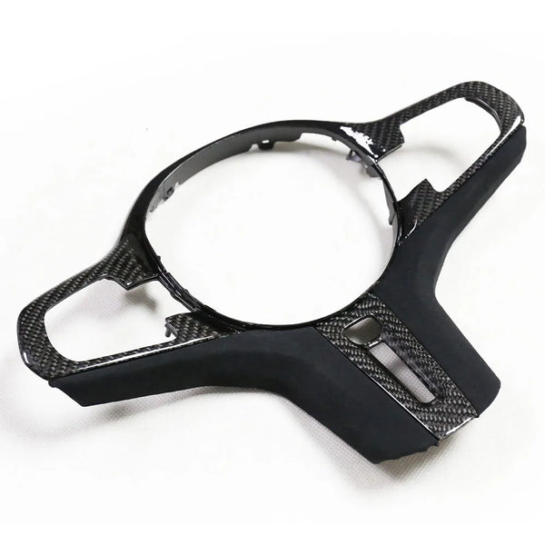 Carbon Fiber Steering Wheel Trim for BMW M5 F90 / X3M F97 / X4M F98 / G-Series 5/6/7 (2018-2019)