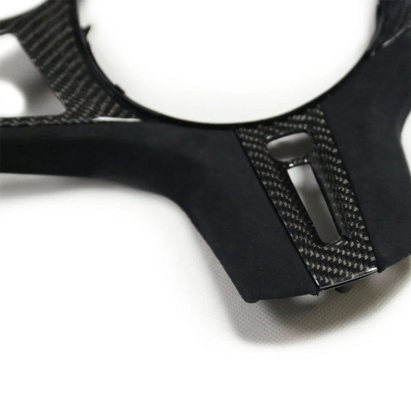 Carbon Fiber Steering Wheel Trim for BMW X3M F97 / X4M F98 / X5M F95 / X6M F96 (2020-2023)