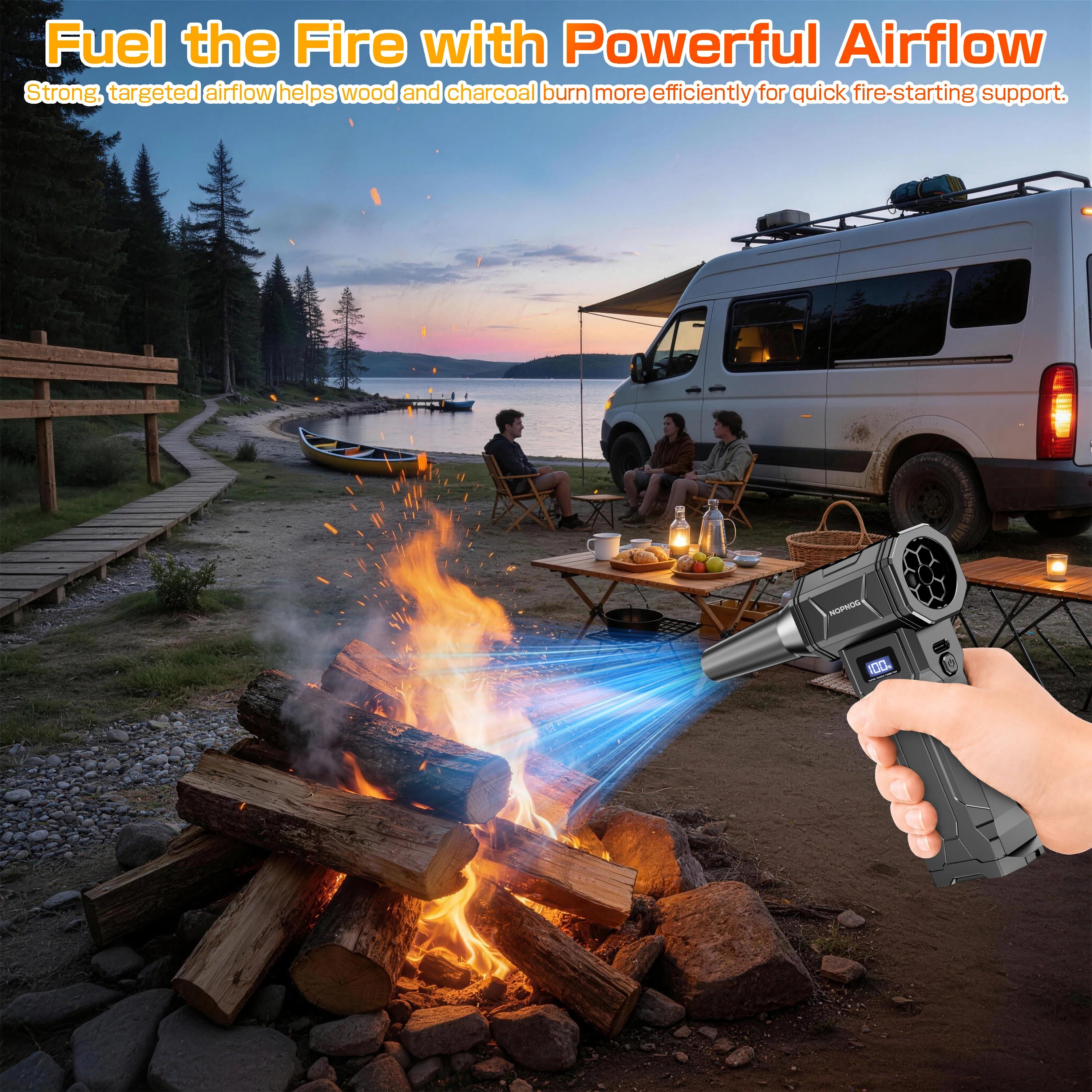 Portable Car Turbo Air Blower - 130,000 RPM Vacuum Cleaner
