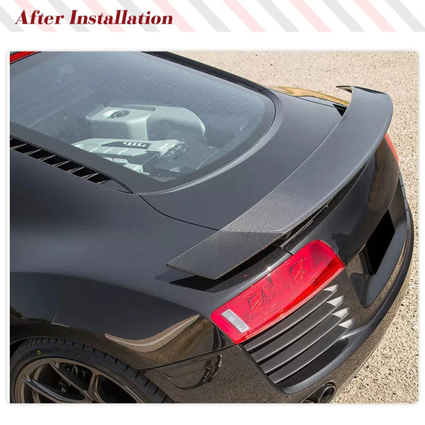 Carbon Fiber Rear Trunk Spoiler for Audi R8 V8 / V10 (2008-2015)