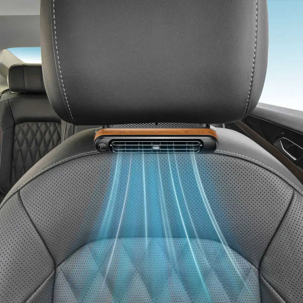 Dual Headrest Cooling Fan - USB Powered Car Fan