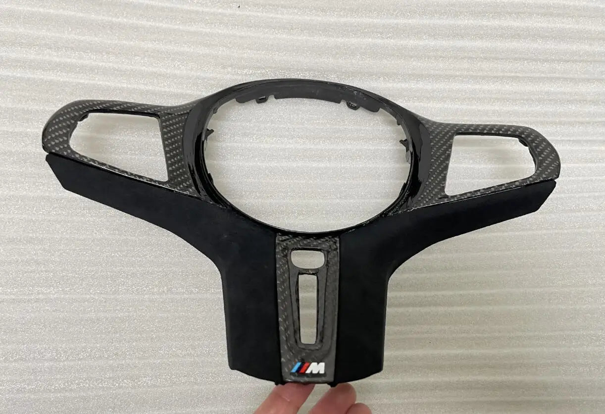 Carbon Fiber Steering Wheel Trim for BMW X3M F97 / X4M F98 / X5M F95 / X6M F96 (2020-2023)