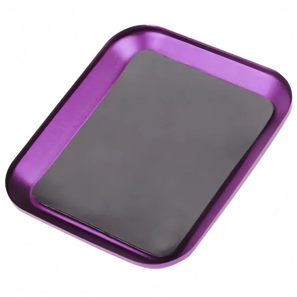 Magnetic Aluminum Screw Tray - Parts Storage Plate