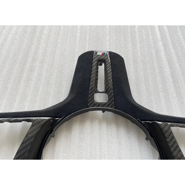 Carbon Fiber Steering Wheel Trim for BMW X3M F97 / X4M F98 / X5M F95 / X6M F96 (2020-2023)