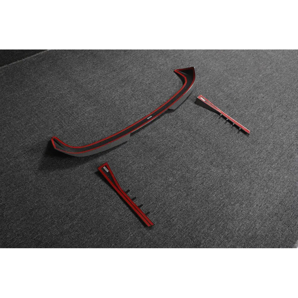 Carbon Fiber Rear Roof Spoiler & Side Wing Lip for BMW M3 Touring G81 (2022-2023)