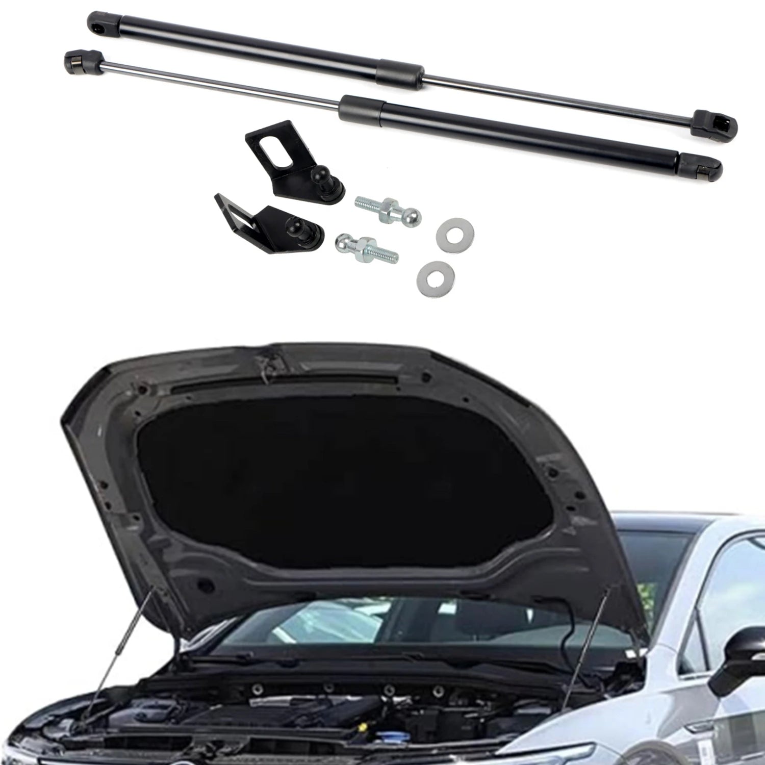 Hood Bonnet Strut Kit for Golf MK8 (2022–2025) - EuroSpeed