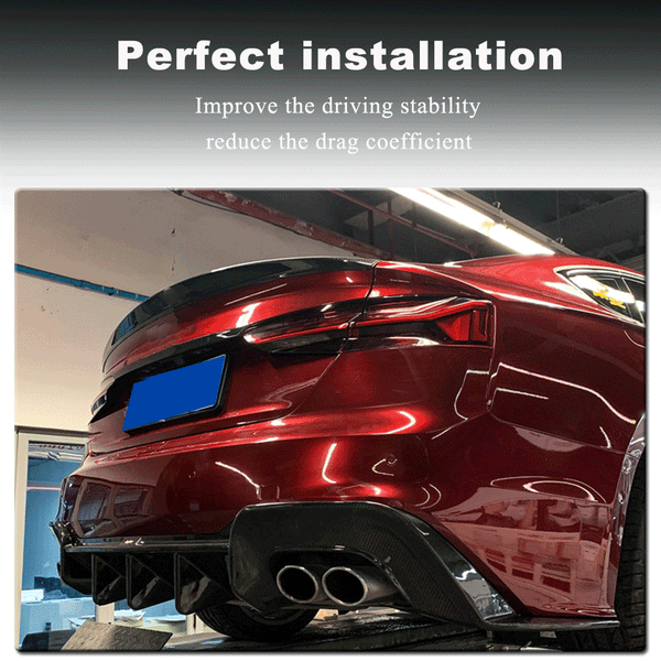 Carbon Fiber Rear Trunk Spoiler Lip for Audi A5 / S5 / RS5 Coupe B9 (2017-2022)