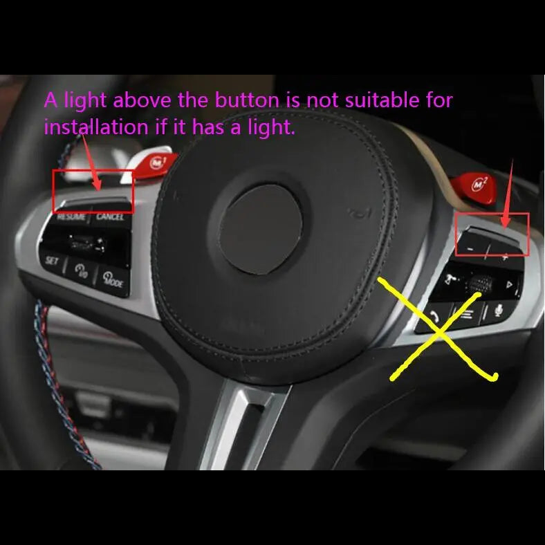 Carbon Fiber Steering Wheel Trim for BMW X3M F97 / X4M F98 / X5M F95 / X6M F96 (2020-2023)