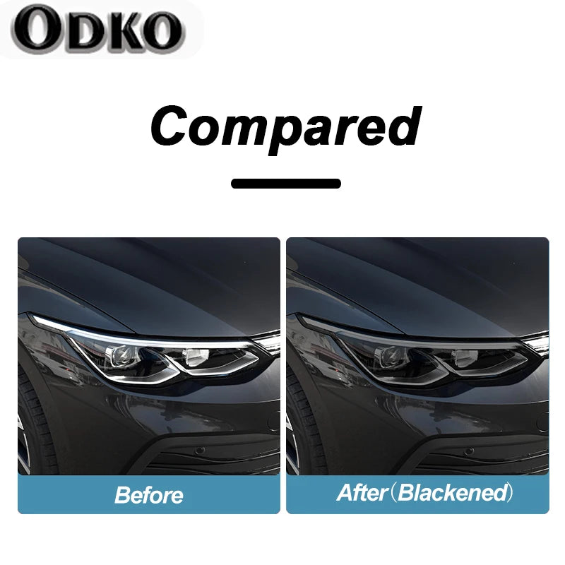 Headlight Protective Film for Volkswagen Golf MK8 - Smoked Black or Clear
