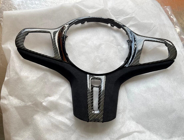 Carbon Fiber Steering Wheel Trim for BMW X3M F97 / X4M F98 / X5M F95 / X6M F96 (2020-2023)