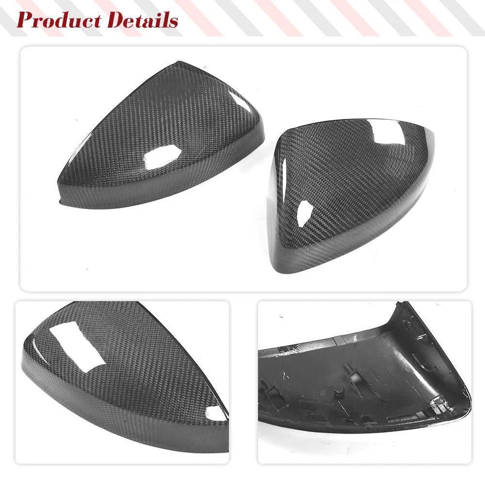 Carbon Fiber Side Mirror Covers for Audi R8 (4S) & TT MK3 (2015-2019)