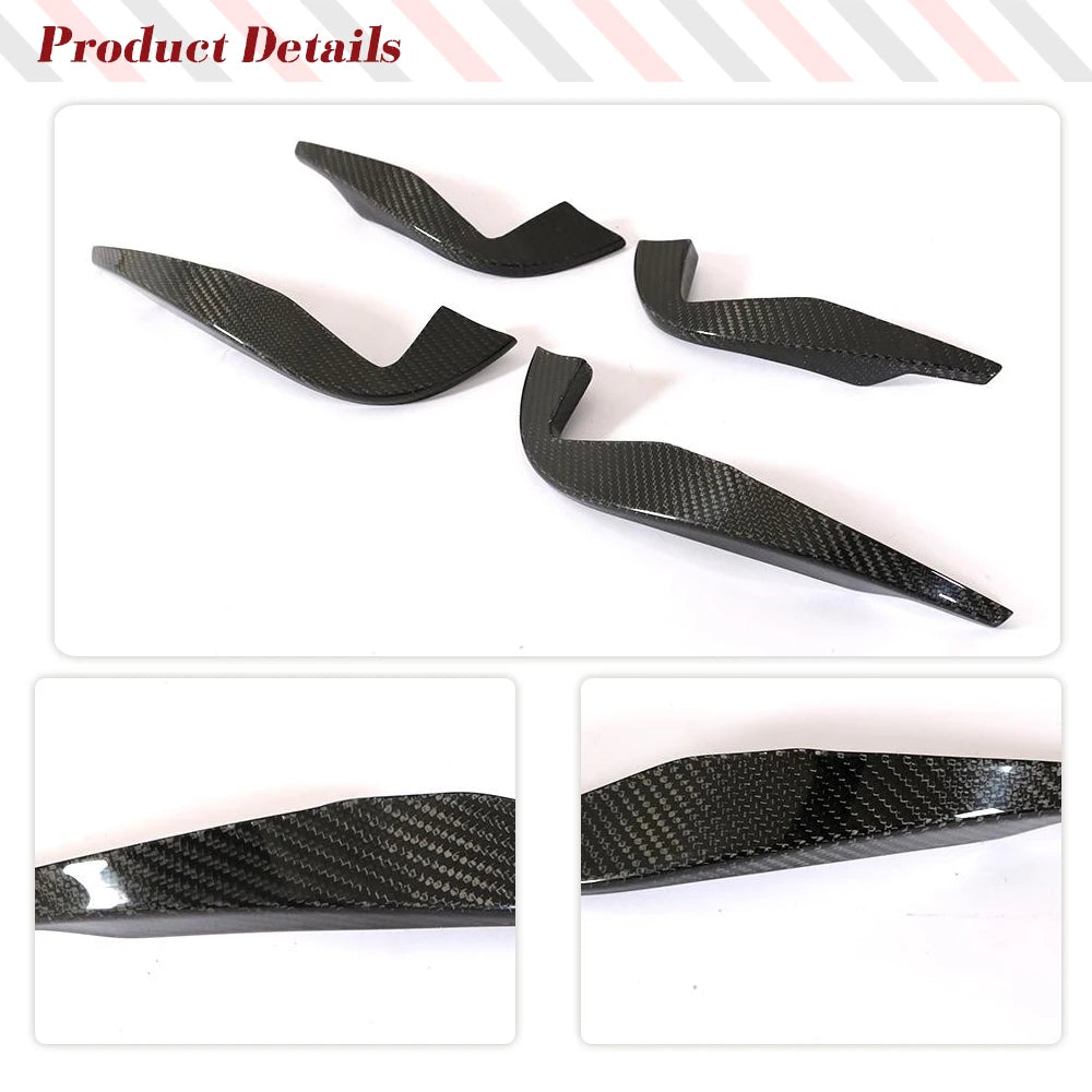 Carbon Fiber Front Bumper Splitters for Audi TTRS MK3 (2016-2018)