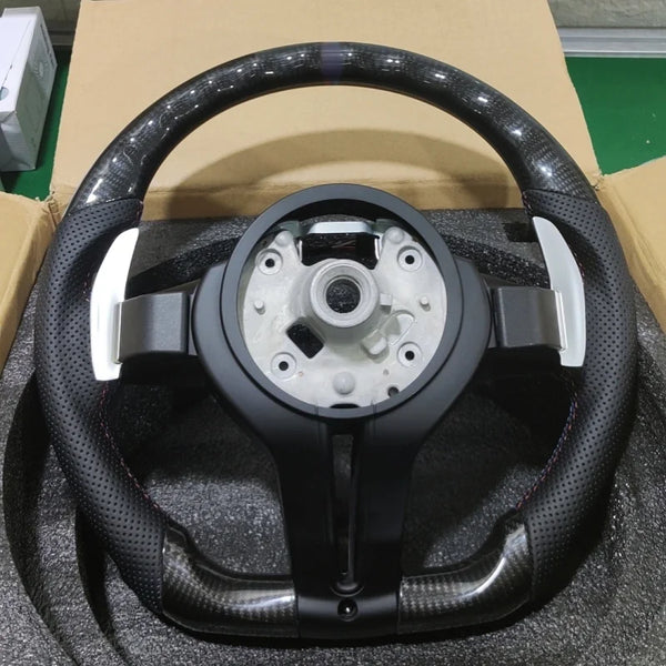 Carbon Fiber Steering Wheel for BMW M3 / M5 / M6 F-Series & E-Series (Various Models)