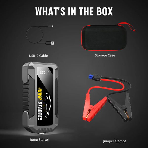 5000A Car Jump Starter - Portable Power Bank