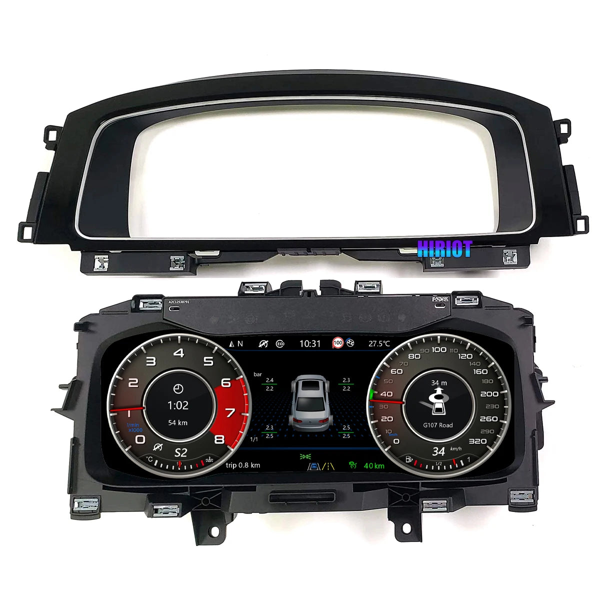 Digital Virtual Cockpit Instrument Cluster Upgrade for VW Golf, Passat, Tiguan, Jetta – LCD Speedometer - EuroSpeed