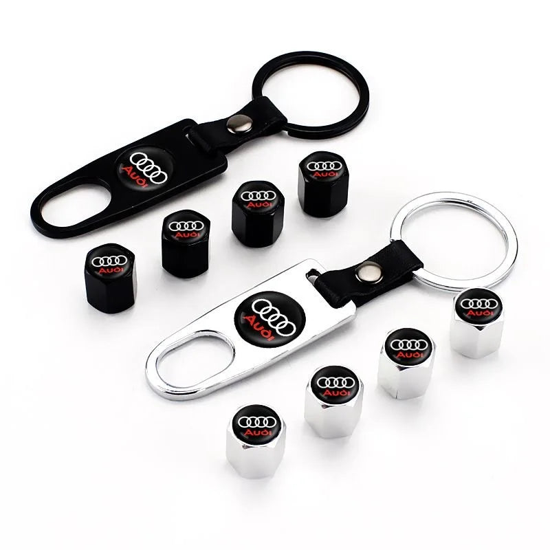 Valve Stem Caps for Audi - Keychain Locking Tool