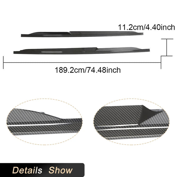 Carbon Fiber Side Skirts Upgrade for Audi R8 (2022-2023)