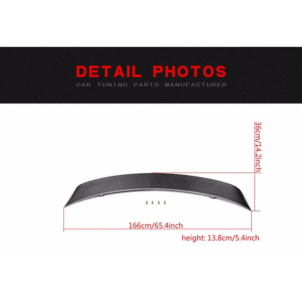 Carbon Fiber Rear Trunk Spoiler for Audi R8 V8 / V10 (2008-2015)