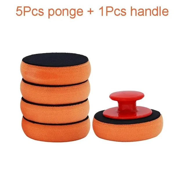 Car Wax Applicator Pads Set - Soft Foam Detailing Pads