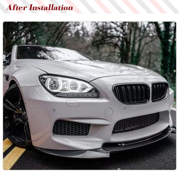 Carbon Fiber 3-Piece Front Lip Splitter for BMW M6 F06 / F12 / F13 (2013-2016)