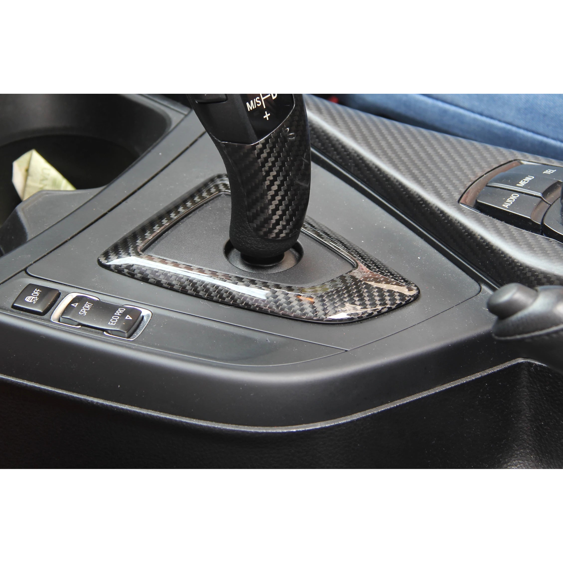 Carbon Fiber Gear Base Cover for BMW 1 / 2 / 3 / 4 Series (2012-2018) LHD & RHD