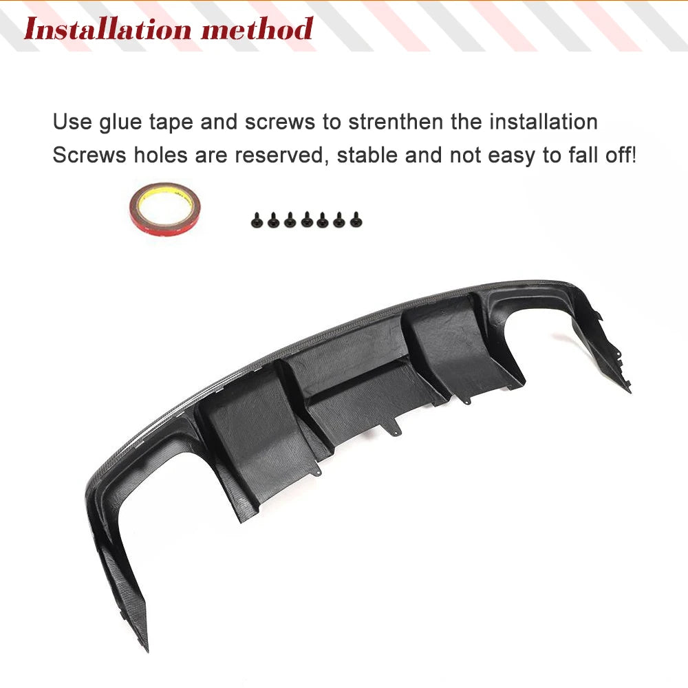 Carbon Fiber Rear Diffuser for Audi A4 S-Line / S4 B8.5 Sedan (2013-2016)