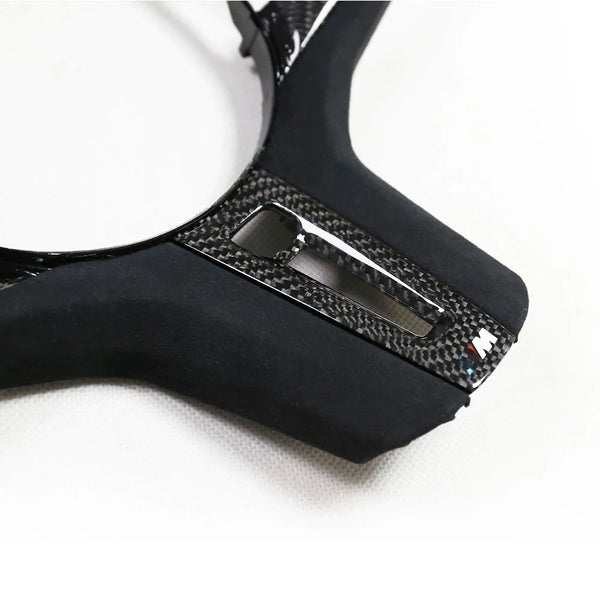 Carbon Fiber Steering Wheel Trim for BMW M5 F90 / X3M F97 / X4M F98 / G-Series 5/6/7 (2018-2019)