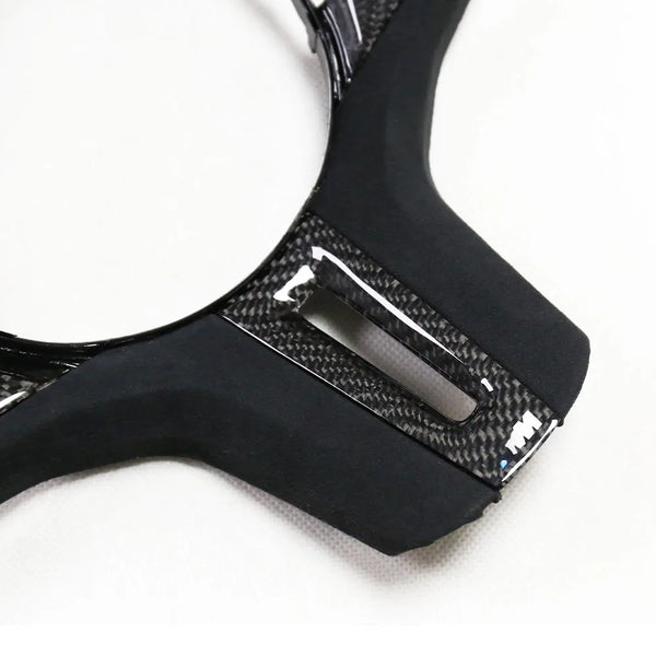 Carbon Fiber Steering Wheel Trim for BMW M5 F90 / X3M F97 / X4M F98 / G-Series 5/6/7 (2018-2019)
