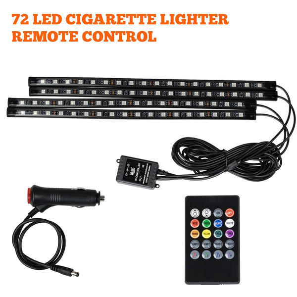 RGB Car Interior Foot Lights - Music Sync Underglow Kit