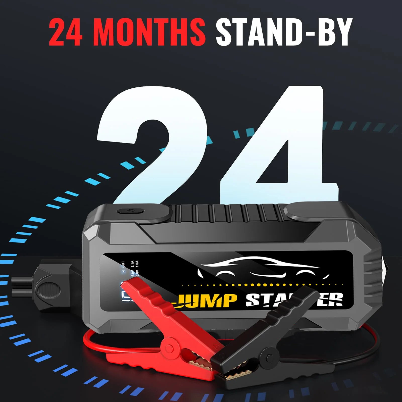 5000A Car Jump Starter - Portable Power Bank