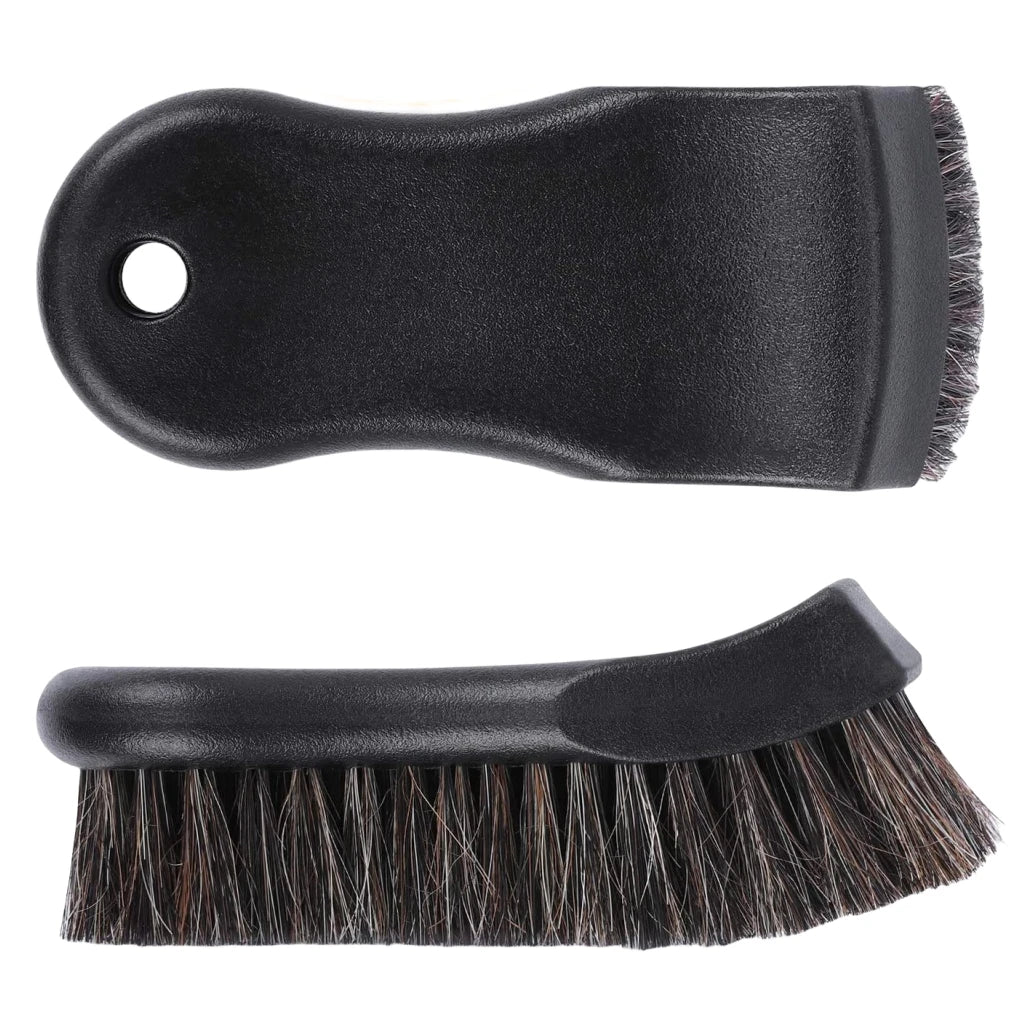 Horsehair Car Detailing Brush - Leather Cleaning Tool