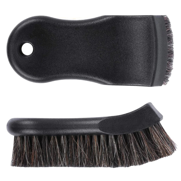 Horsehair Car Detailing Brush - Leather Cleaning Tool