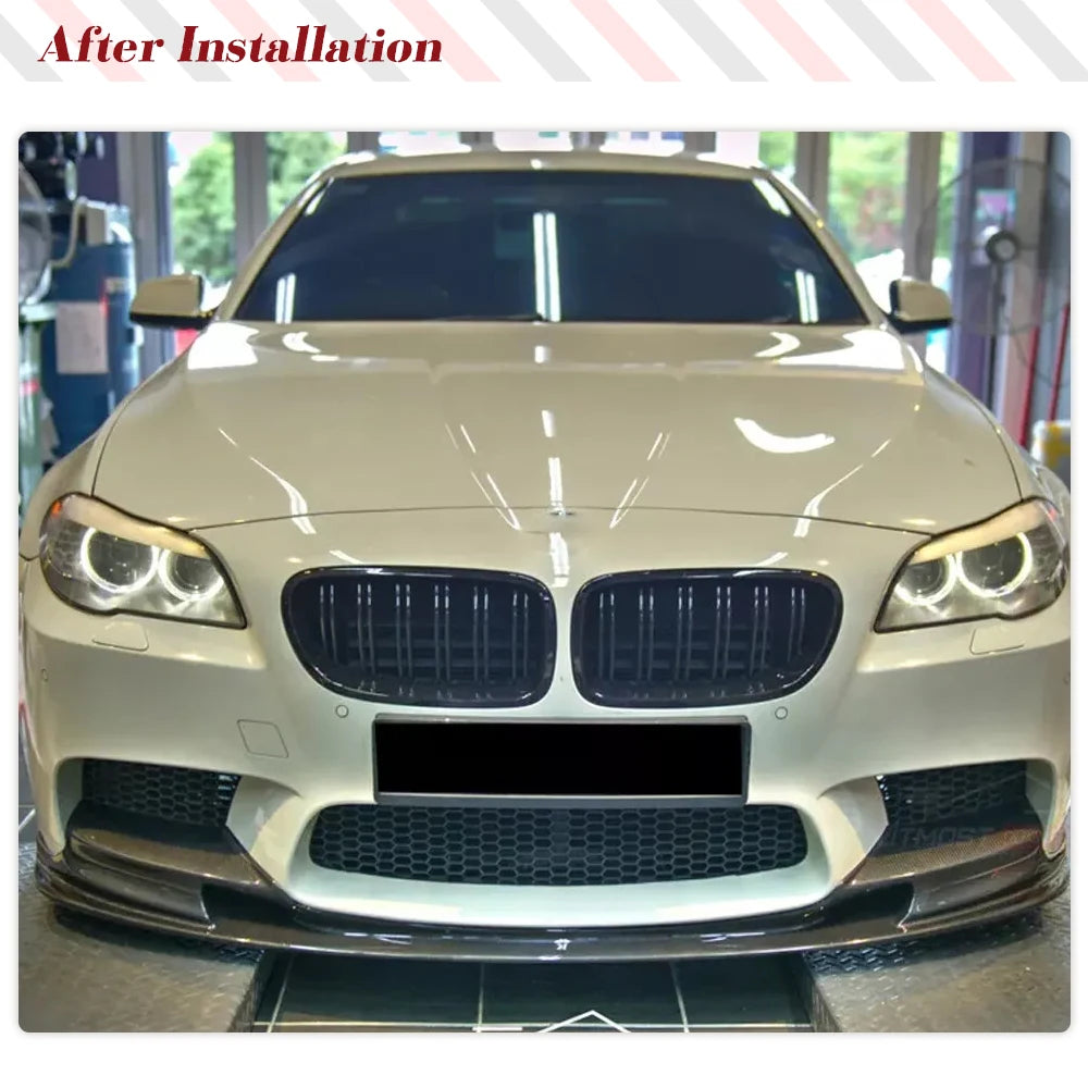 Carbon Fiber Front Bumper Lip Spoiler for BMW M5 F10 Sedan (2011-2016)