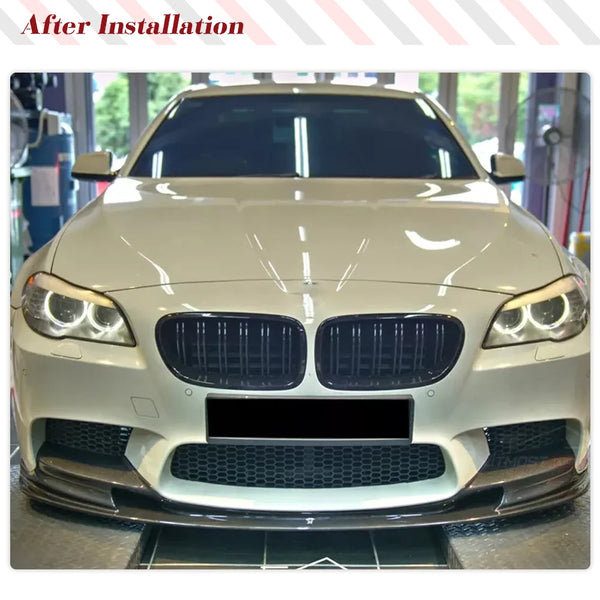 Carbon Fiber Front Bumper Lip Spoiler for BMW M5 F10 Sedan (2011-2016)