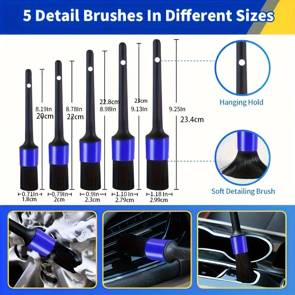 27-Piece Car Wash Kit - Complete Cleaning Set