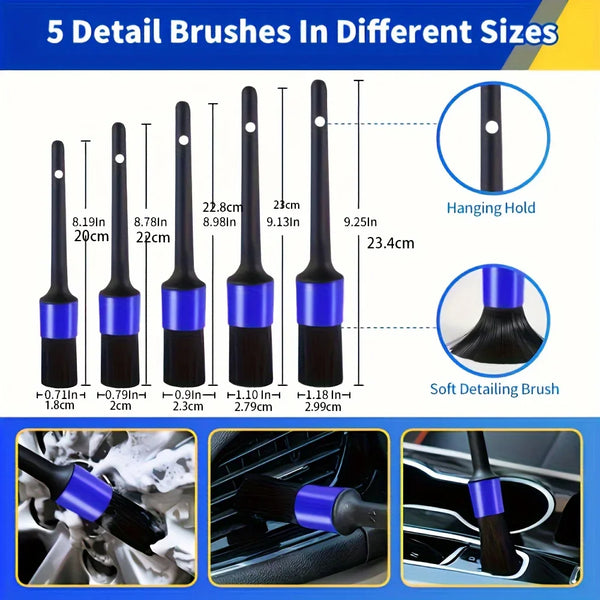 27-Piece Car Wash Kit - Complete Cleaning Set
