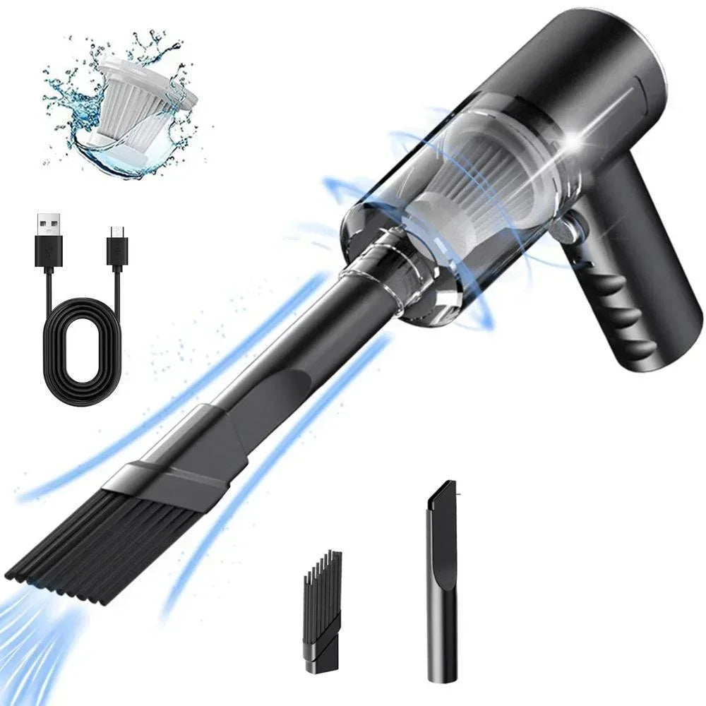 Wireless Handheld Vacuum Cleaner - 120W Cordless Car Vacuum