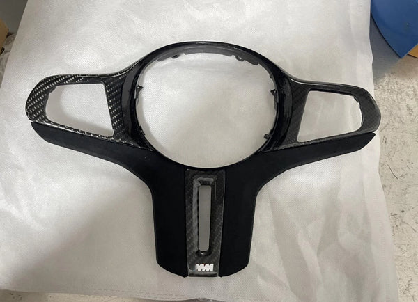 Carbon Fiber Steering Wheel Trim for BMW X3M F97 / X4M F98 / X5M F95 / X6M F96 (2020-2023)
