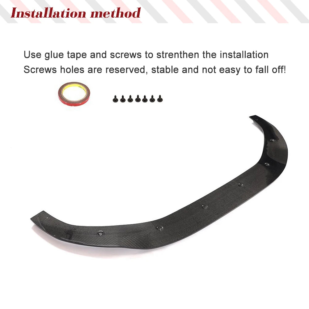 Carbon Fiber Front Lip Upgrade for Audi A4 S-Line / S4 B9 (2019-2021)