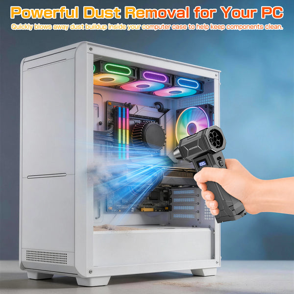 Portable Car Turbo Air Blower - 130,000 RPM Vacuum Cleaner