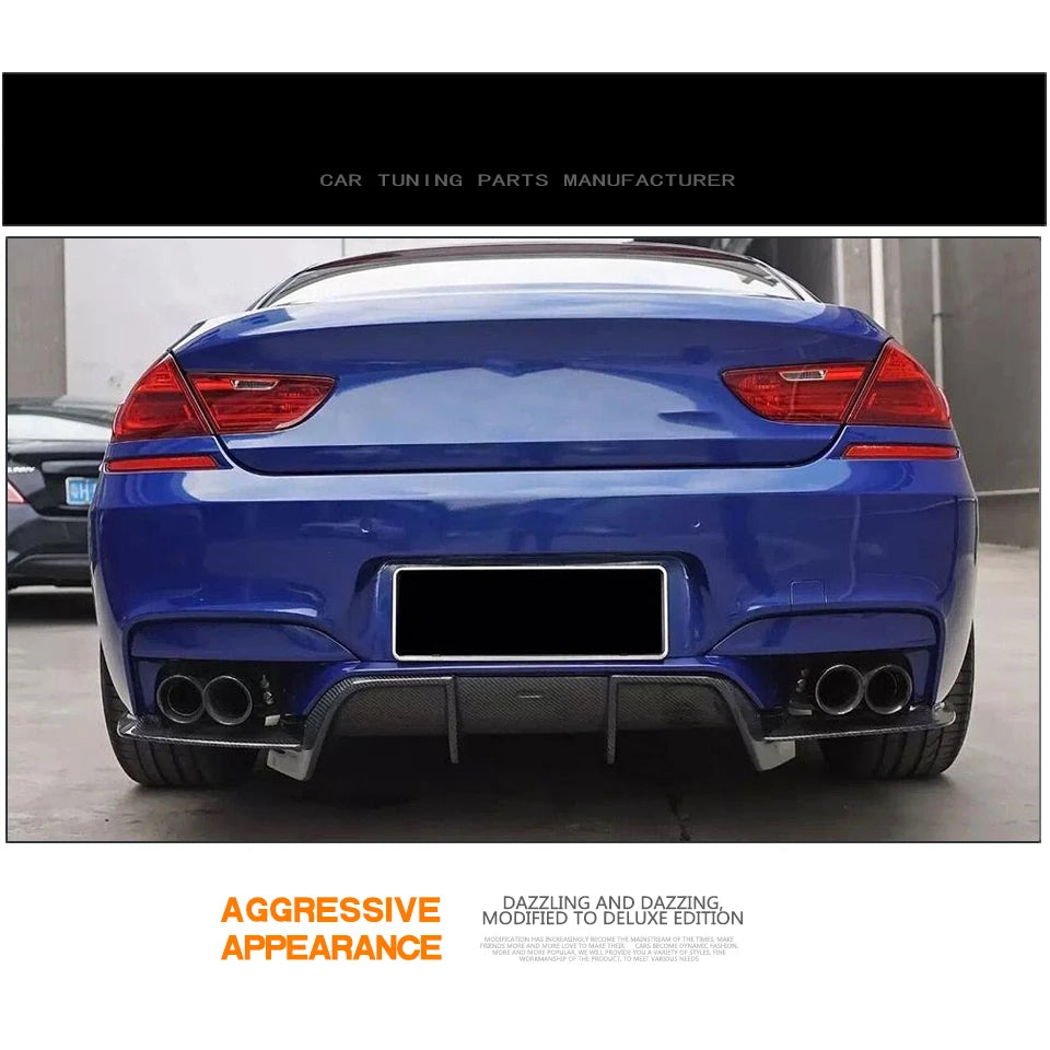 Carbon Fiber Rear Bumper Diffuser Lower Lip for BMW M6 F06 / F12 / F13 (2013-2018)
