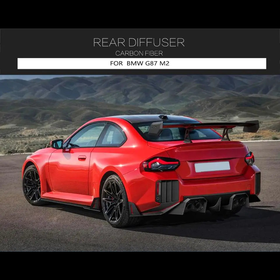 Dry Carbon Fiber Rear Bumper Diffuser for BMW M2 G87 Coupe (2022-2024)