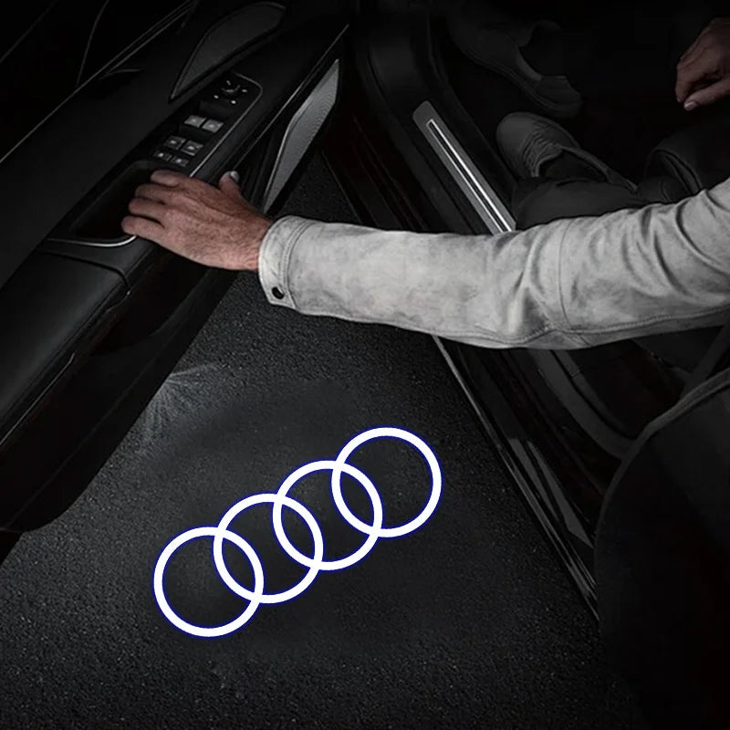 Audi LED Logo Projector Door Welcome Lights - 2 or 4 Pack