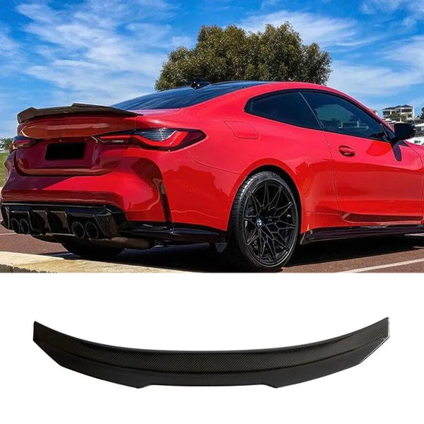 Dry Carbon Fiber High Kick Rear Trunk Spoiler Wing for BMW 4 Series G22 / M4 G82 (2021-2023)