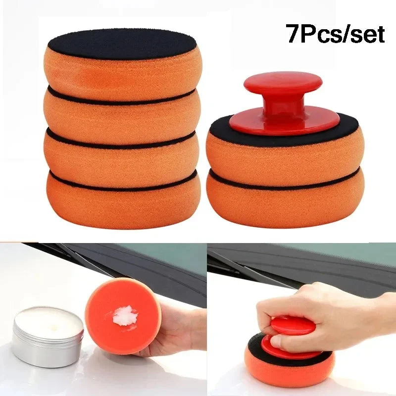 Car Wax Applicator Pads Set - Soft Foam Detailing Pads