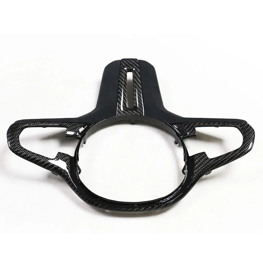 Carbon Fiber Steering Wheel Trim for BMW M5 F90 / X3M F97 / X4M F98 / G-Series 5/6/7 (2018-2019)