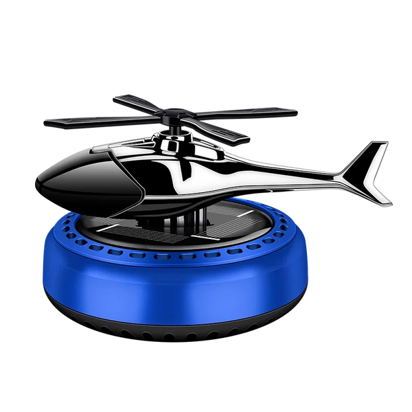 Solar Helicopter Car Air Freshener - Rotating Aromatherapy Diffuser