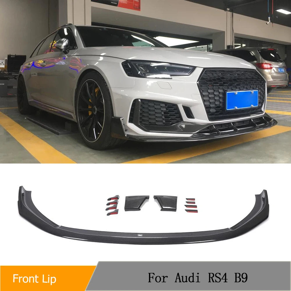 Carbon Fiber Front Lip for Audi RS4 B9 (2019)