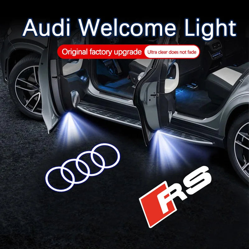 Audi LED Logo Projector Door Welcome Lights - 2 or 4 Pack