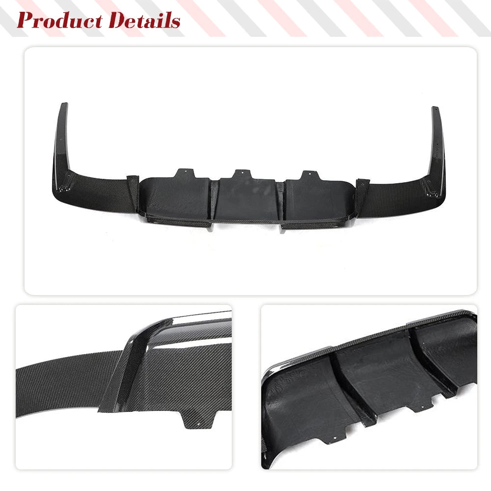 Carbon Fiber Rear Bumper Diffuser Lower Lip for BMW M6 F06 / F12 / F13 (2013-2018)